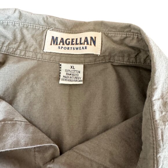 Magellan Sportswear Men's Short Sleeves Casual Cotton Button Down Shirt, Size XL - Picture 4 of 6
